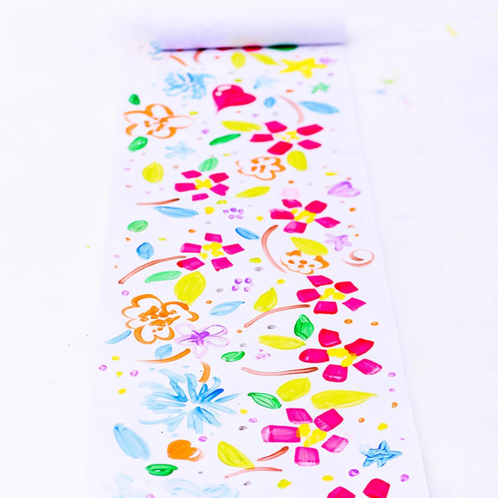 

Drawing Paper Scroll Finger Paint Writing for Kids Painting Cardboard Blank Easel Coloring