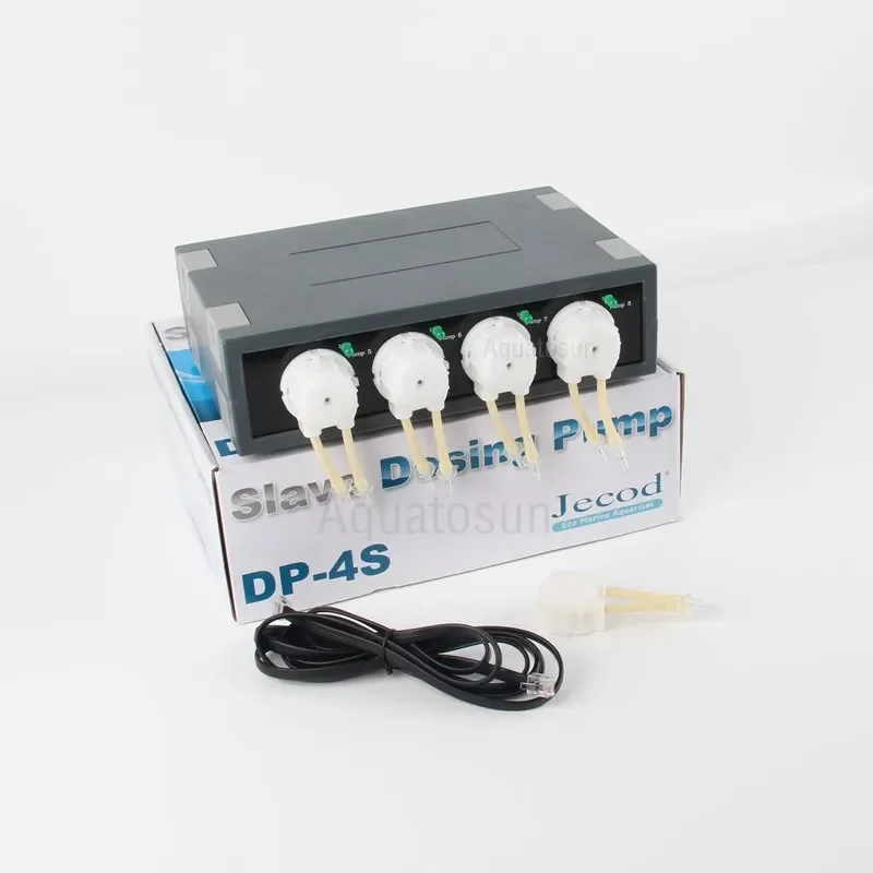 Jebao Auto Dosing Pump 4-Channel Peristaltic Metering Liquid Pumps for Saltwater Reef Aquarium Accessories Dosing Pump acuario