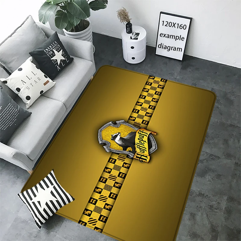 House Inside Entrance Doormat Living Room Rugs Foot Carpets Bathroom Rug Floor Mats Non-slip H-Hufflepuff Hallway Home Decor