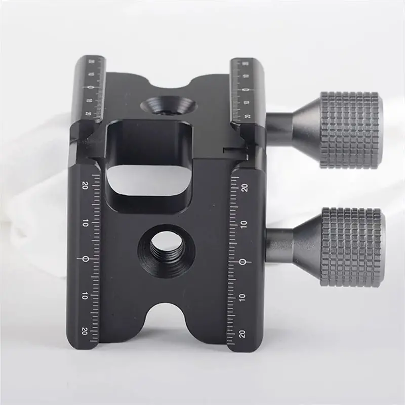 【SLEEK 】Aluminium Alloy Right Angle Double Head Holder RRS Standard L Plate Set Double Directional Holder Panoramic Stand