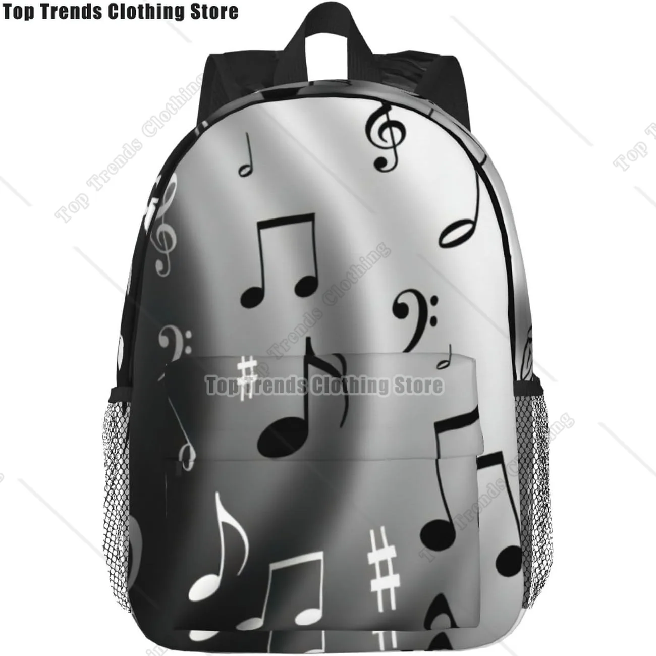 

Универсальный рюкзак для взрослых с принтом музыкальных нот для работы и пешего туризма, водонепроницаемый рюкзак с отделением для ноутбука
