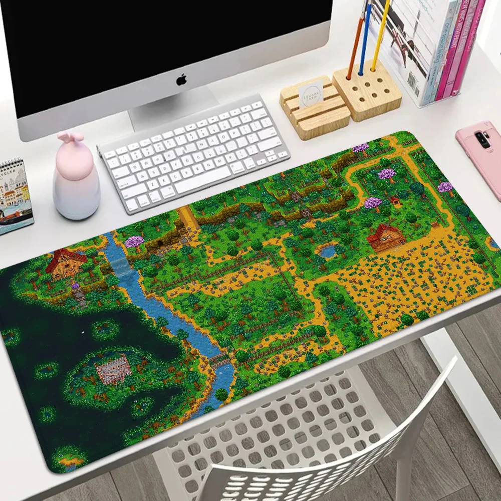 Stardew Valley Gaming Keyboard Mause Pad Gaming Setup Accessories Desk Accessories Office Anime Mouse Pad 900x400 Pc Gamer Mats