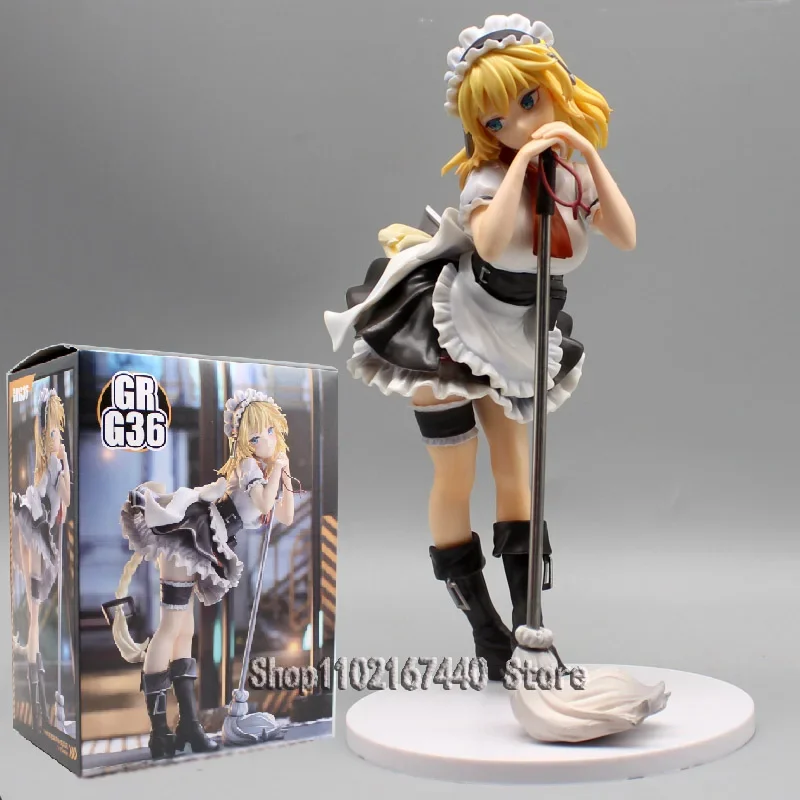 

22cm Game Maid G36 Figure Statue Girls Frontline Gr G36 Action Figure Ques Q Girls Anime Model PVC Collection Decoration Toys