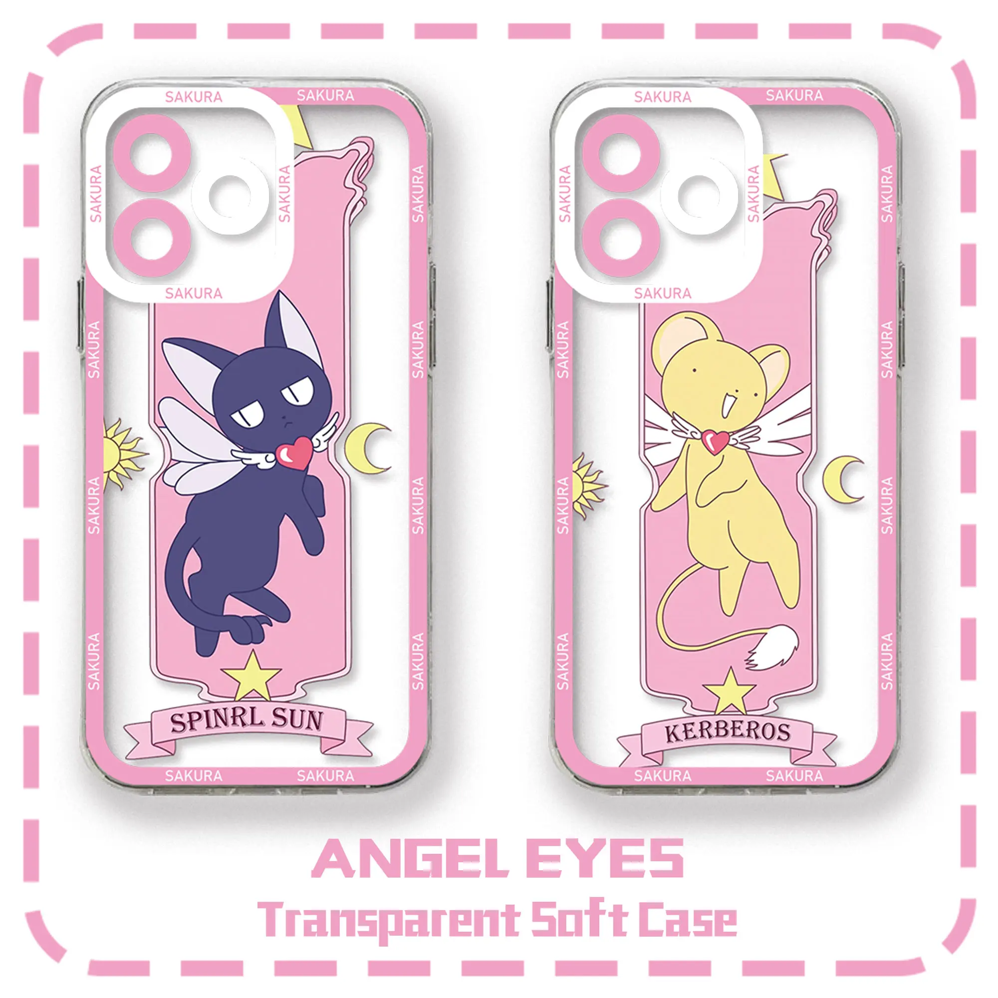 Cardcaptor Sakura Magic Circle Phone Case For iPhone 16 15 14 13 12 11 Mini Pro Max X XR XSMax 7 8 Plus SE20 Transparent Cover