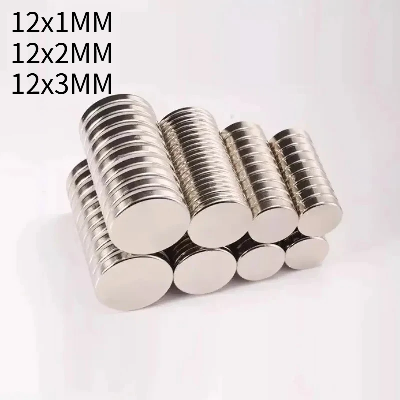 Round Magnet 12x1 12x2 12x3 Circle Magnet Versatile DIY Application Decorative Pothook Round Magnets for Home Used Repeatedly