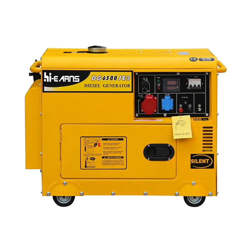 

Three Phase 400V Silent Diesel Generator Max. 5.5KW Digital