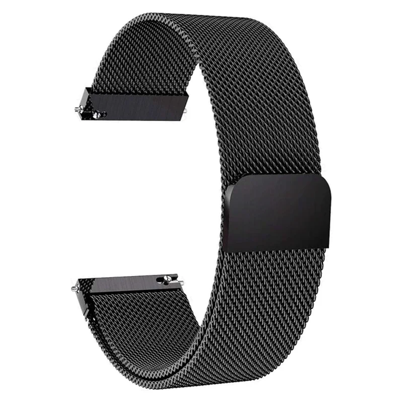 Tali untuk Amazfit GTS/2/2e/3/GTS2 Mini/GTR 42Mm/47Mm/GTR2/2e/3/3Pro Stratos Gelang Magnet Correa Amazfit Band Bip 22Mm 20Mm