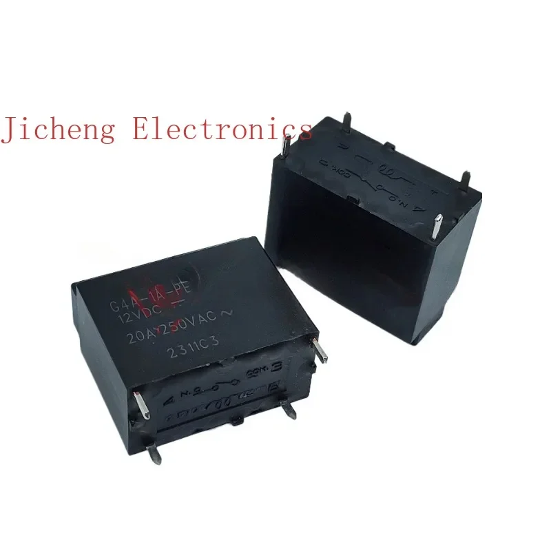 

10PCS G4A-1A-PE-12VDC 4-pin set of normally open relays 20A air conditioner water heater relay