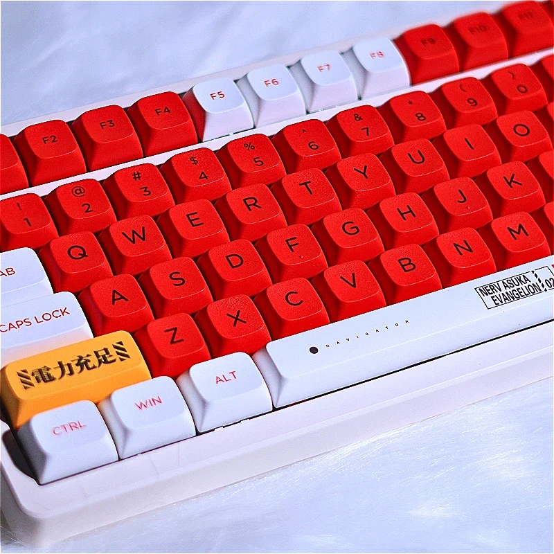 EVA No.2 machine keycap XDA high heat sublimation customized keycap set compatible with HI75 hi8 68 84 87 96 104