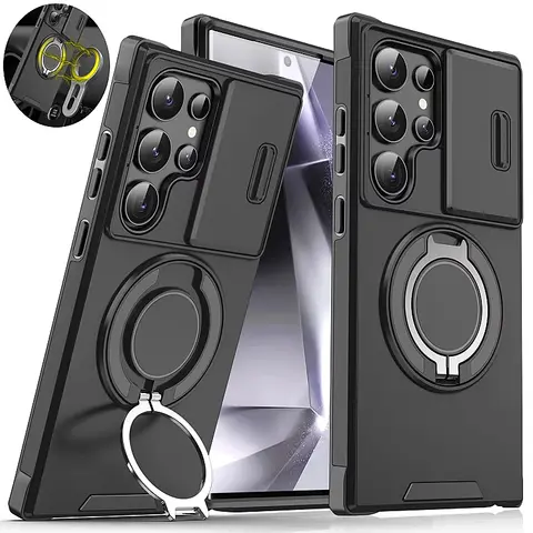 Funda 삼성 갤럭시 S25 울트라 5G 케이스 슬라이드 카메라 보호 갑옷 충격 방지 Coque Sumsung S25 Plus S 25 S25Ultra 뒷면 커버