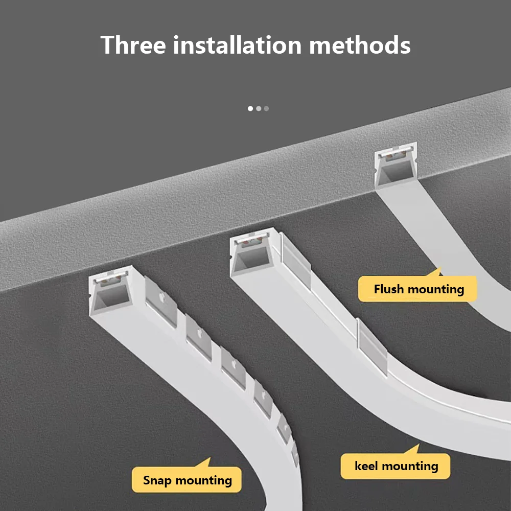 Imagem -04 - Led Flexível Neon Corda Tubo Silicone Difusor Canal Recesso ao ar Livre Impermeável Fita Linear Strip Light Ws2811 Ws2812b Ip67