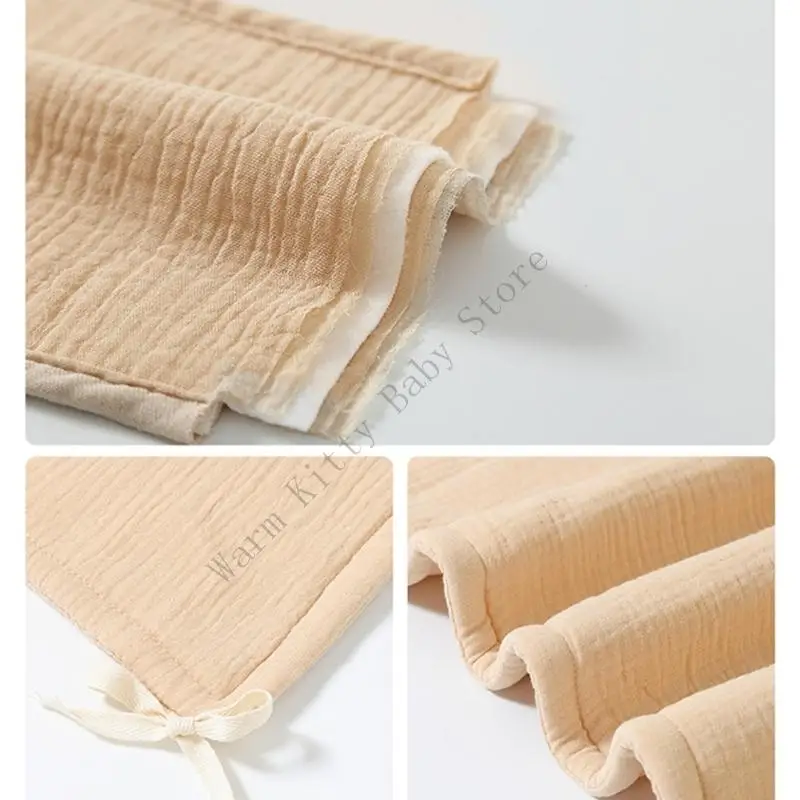 2 قطعة لينة القطن الشاش سرير بيبي منصات الوفير سرير السكك الحديدية حماية المضادة للتصادم ملفوفة منصات المهد الدرابزين الوفير وسائد #4