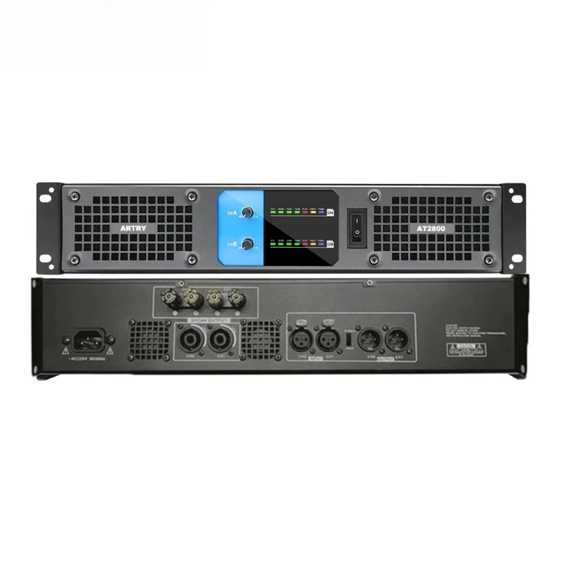 AT2800/AT48000 Professional Digital Power Amplifier 2/4 Channel for Large Conference Home Stage