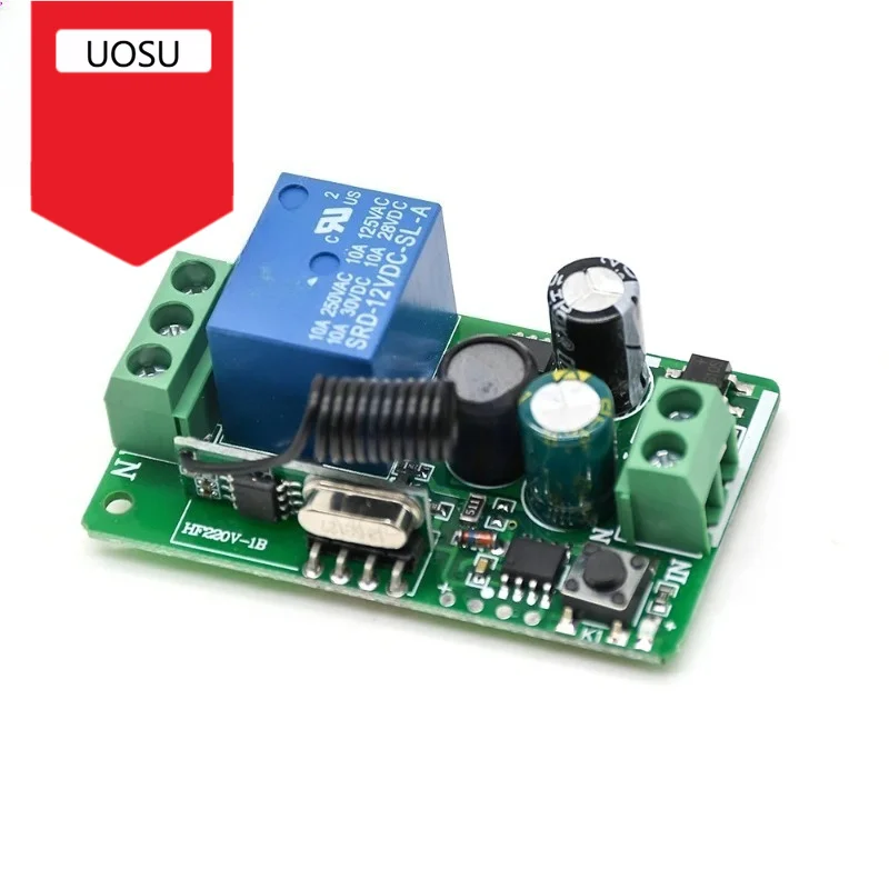 315MHZ 433MHz 315 433 MHZ AC 85- 220V 10A 1 Ch Channel Wireless RF Remote Control Board Transmitter Receiver Relay Switch Module