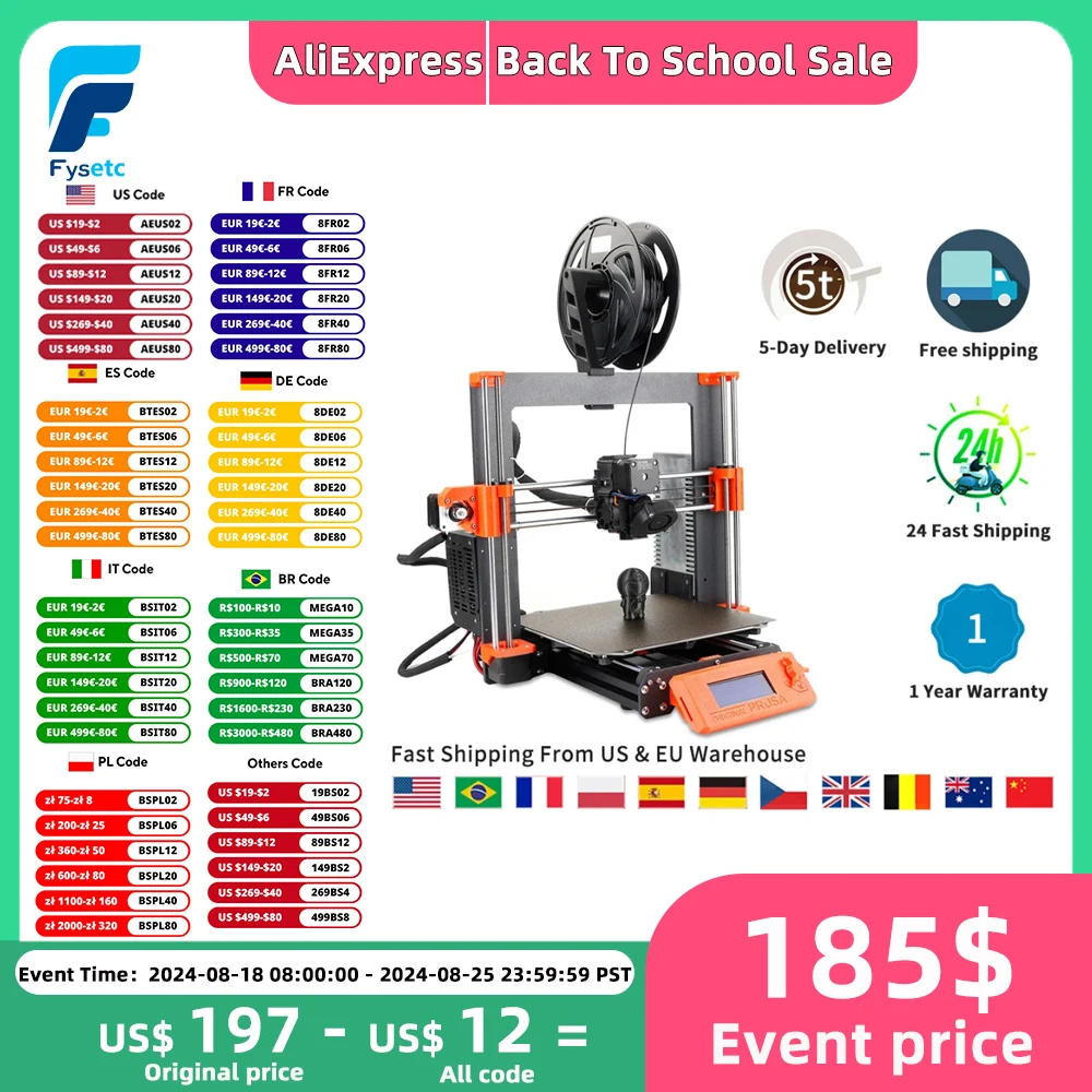 

Набор для сборки 3D-принтера Prusa i3 Mk3S +, обновленный 3D-принтер MK3S, MK2.5/MK3/MK3S