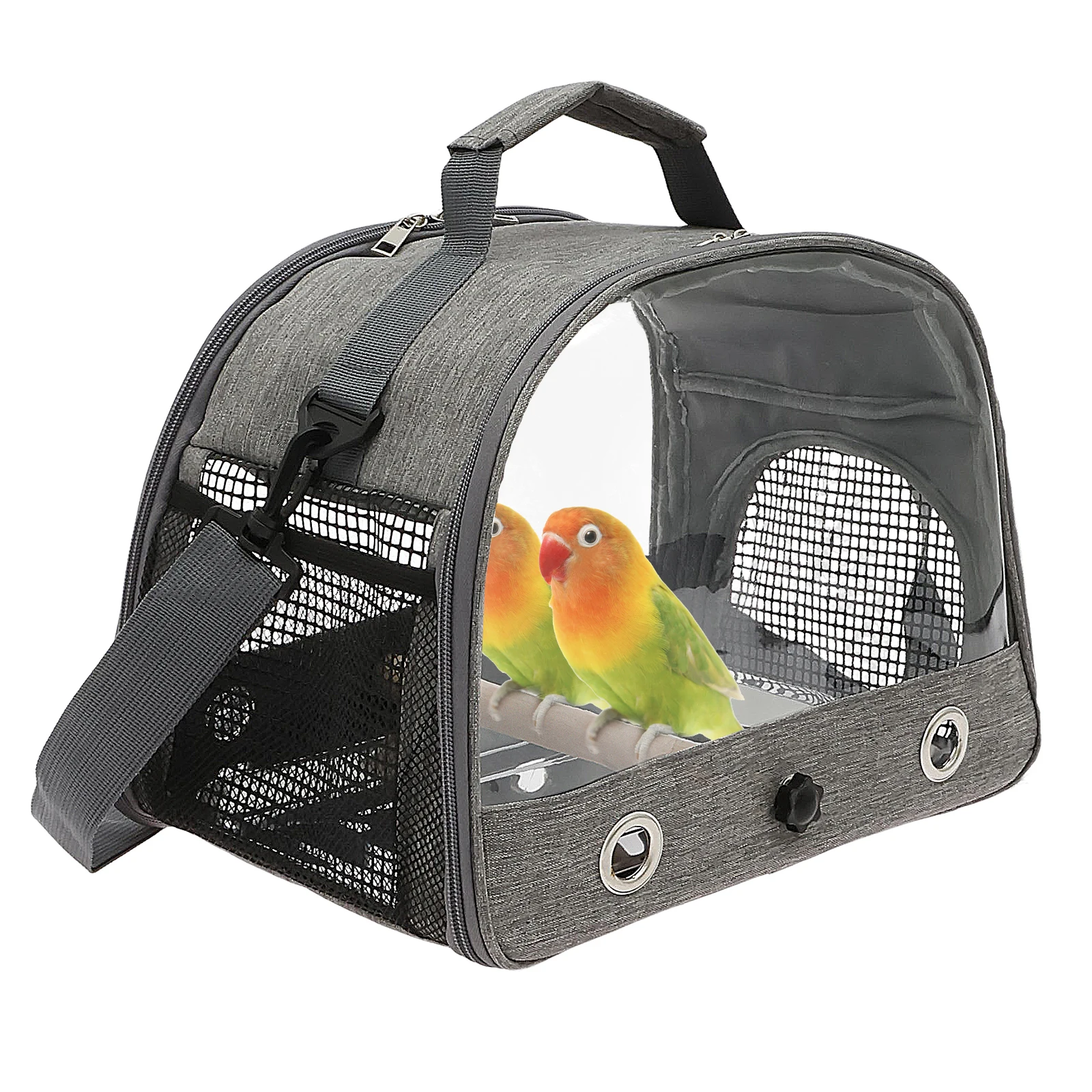 

Transfer Bag BirdCage with Stainless Steel Tray Bird Nest Houses Habitats Parrot Bird Accessarie Portable Bird Travel Carrier