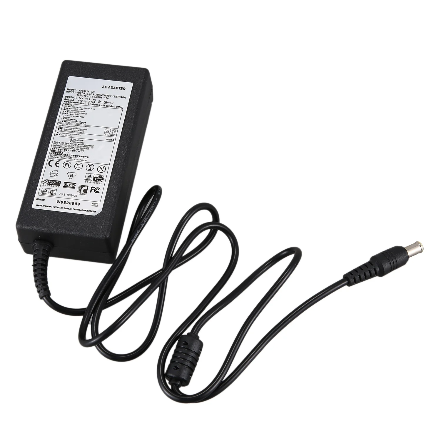 14V 2,14 A AC DC Adapter Ladegerät für Samsung Monitor S19B150N S19B360 14V 2,14 A S22B360HW ADM3014 Netzteil