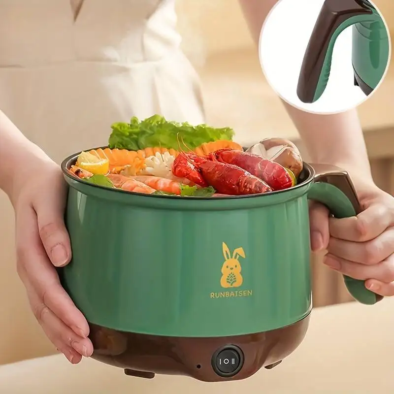 Electric Multi Cookers Double Layer Pot 1-2 People Household Non-stick Pan Hot Pot Rice Cooker Cooking Appliance