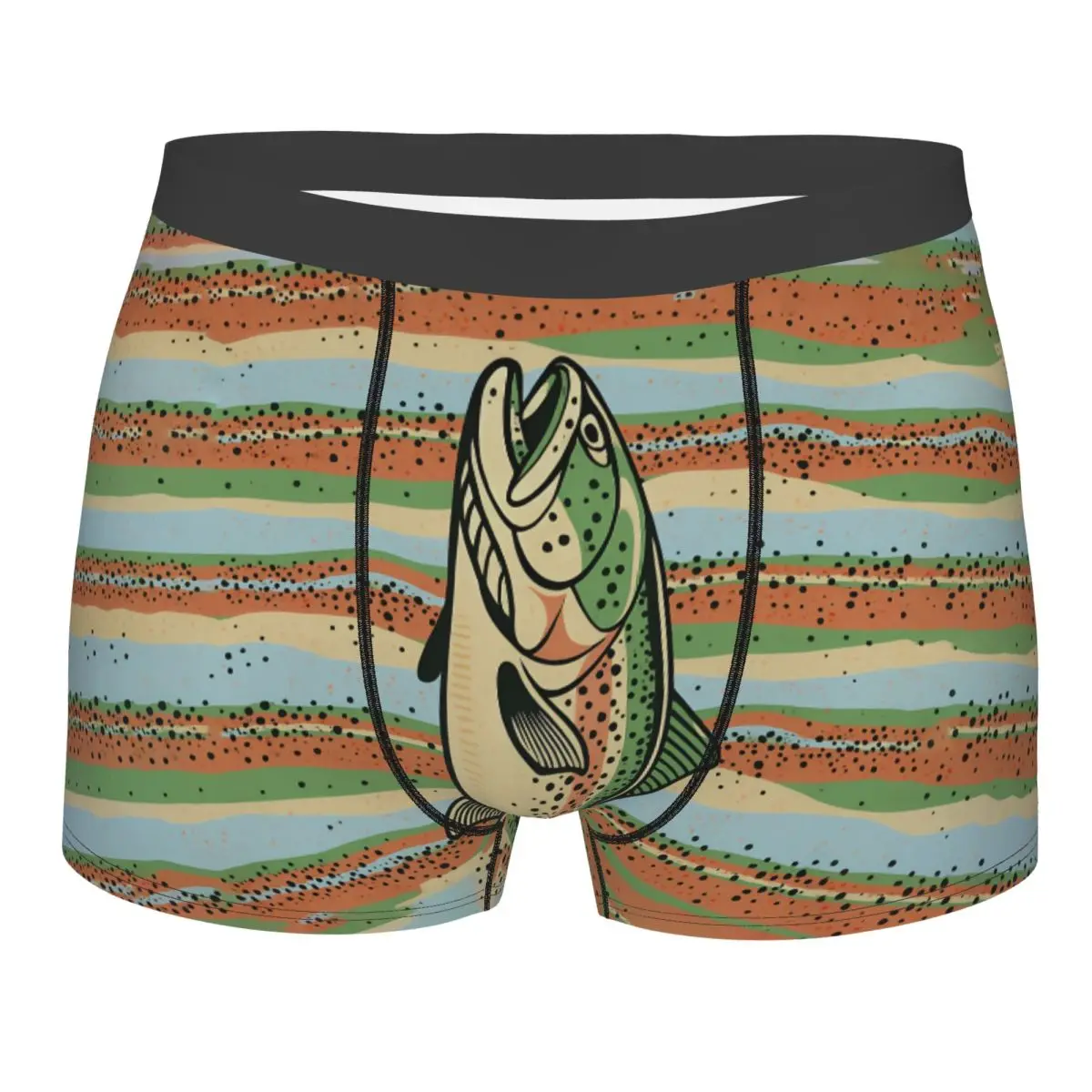 

Trout Skin Fish Valentine'S Day Underwear Male Birthday Gift For Husband Print Boxer Shorts Panties Briefs Soft Underpants