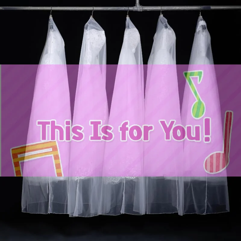 【HMA】Coat Garment Protector Brides Gown Case Dust-proof Covers Storage Bags Clothing Cover Wedding Dress
