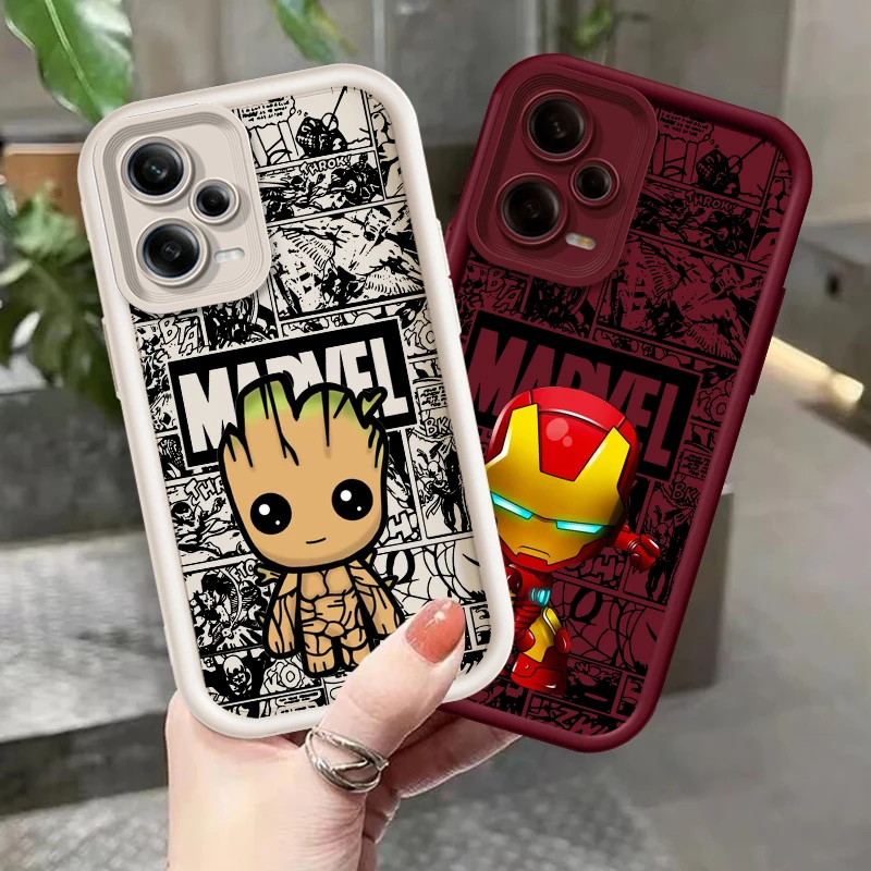 SpiderMan Deadpool Heroic Anime Eye Ladder For Xiaomi Redmi Note 13 12 12C 11 11S 10 10C 10A 9C 9A Pro 5G Back Phone Case