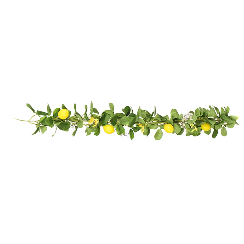 Lemon Cane Garland for Front Door Welcome Simulation Decor Artificial Fruit Summer