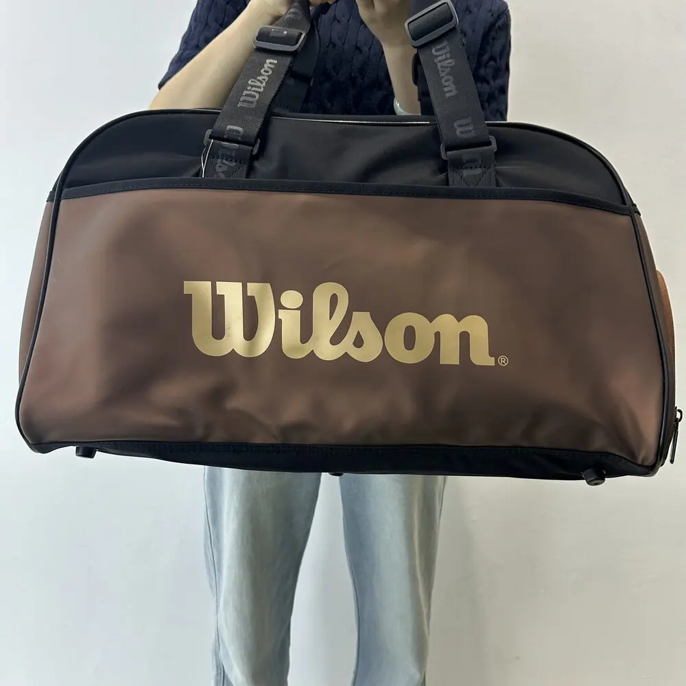 

Wilson Brown Tennis Bag High-capacity Sports Travel Handbag with Lightweight, Durable and Multifunctional Design WR8025801001