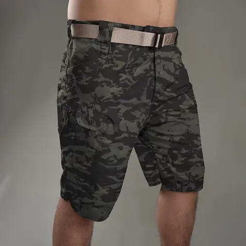 2024 Summer Men Tactical Shorts Outdoor Hiking Shorts Waterproof Quick Dry Camo Short Pant For Hunting Fishing Military Shorts
