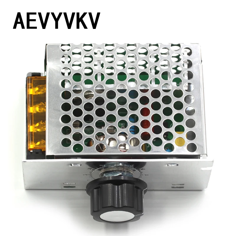 4000W 220V AC SCR Motor Speed Controller Module Voltage Regulator Temperature Dimmer for Electric Furnace Water Heater LED Light
