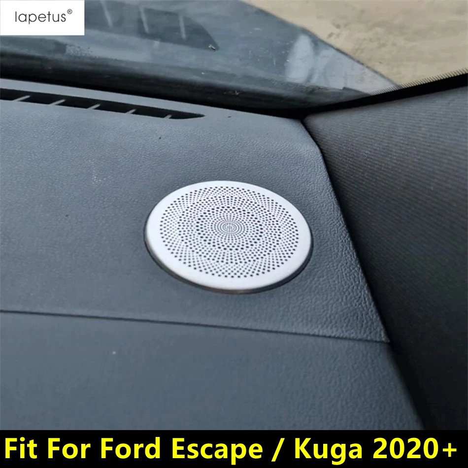 

Rear Door Speaker Ring / Dashboard Loudspeaker Circle Sticker Cover Trim For Ford Escape / Kuga 2020 - 2025 Interior Accessories