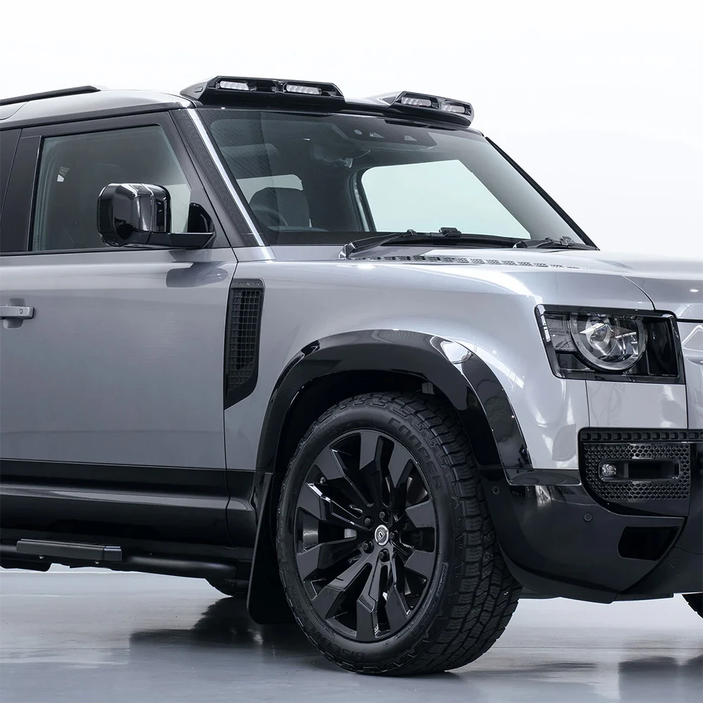 New Defender 90 110 130 2020-2025 طقم جراب إضاءة رباعي السقف على الطراز الحضري بما في ذلك أضواء ليزر عالية الطاقة - نمط لاصق