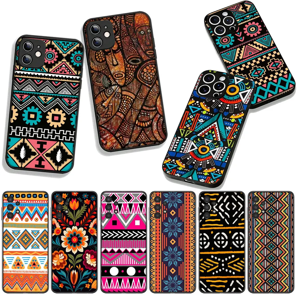 Красочный чехол для телефона African Wax Aztec Tribe для Xiaomi Redmi Note 14 12 13 ProPlus A4 A3 Pro Plus 12C 13C 14C 4G 5G A5