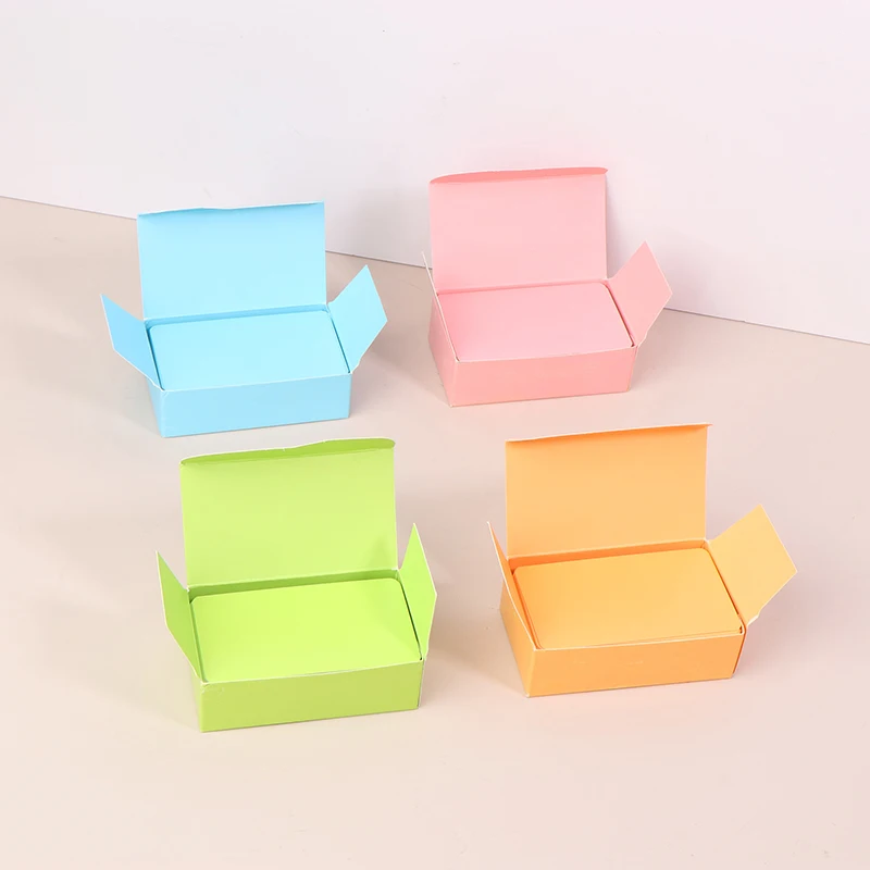 100Pcs/Box Kraft Paper Card Double Sided Word Card Blank Business Card Message Note Thank You Card Writing Card Learning Card