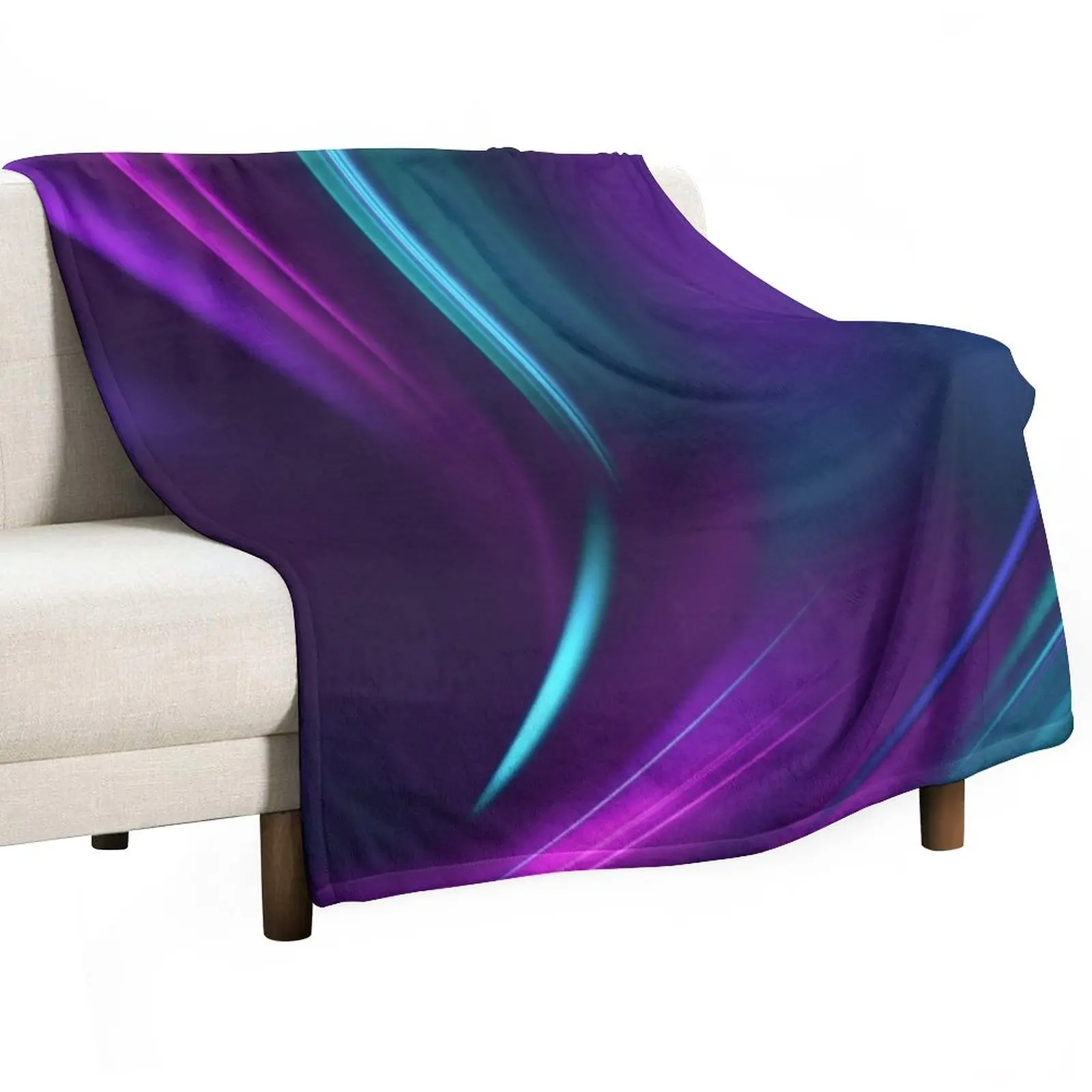 

Purple Teal Swirl Throw Blanket bed plaid Picnic Blanket Blankets For Sofas