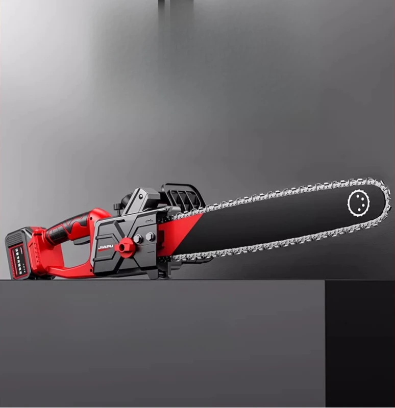 

Household small handheld high-power lithium battery chainsaw, large-capacity chain play, logging data