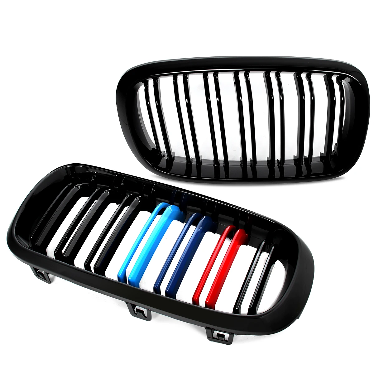 SAIQINGSP BMW Front Kidney Grille For BMW X5 F15 X6 F16 2014-2018 Front Kidney Grille Gloss Black M Color Car Accessories Tools
