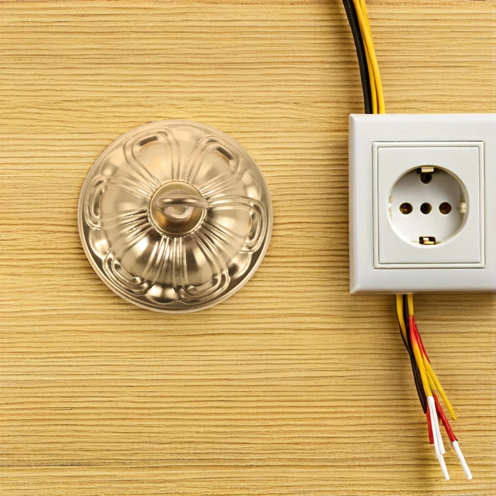 

1pcs Canopy Plate Copper Pendant Hook For Light Mounting Fixture Canopy For Ceiling Lamp Pendant Light Parts Ceiling Lamp Mount