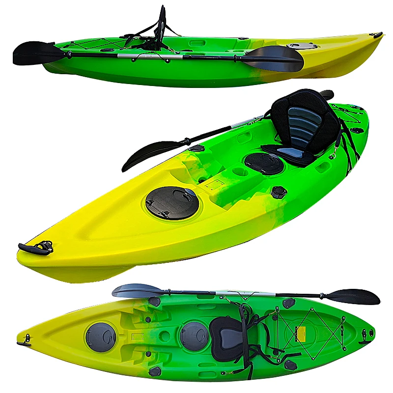 

Outdoor Cheap Plastic Single Sit on Top Touring Canoe Kayak Fishing Directly From Factory