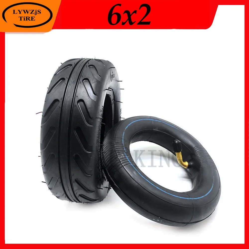 6 Inch 6x2 Pneumatic Tyre Inner Tube Outer Tire for MINI Electric Scooter Parts Fast Wheel F0