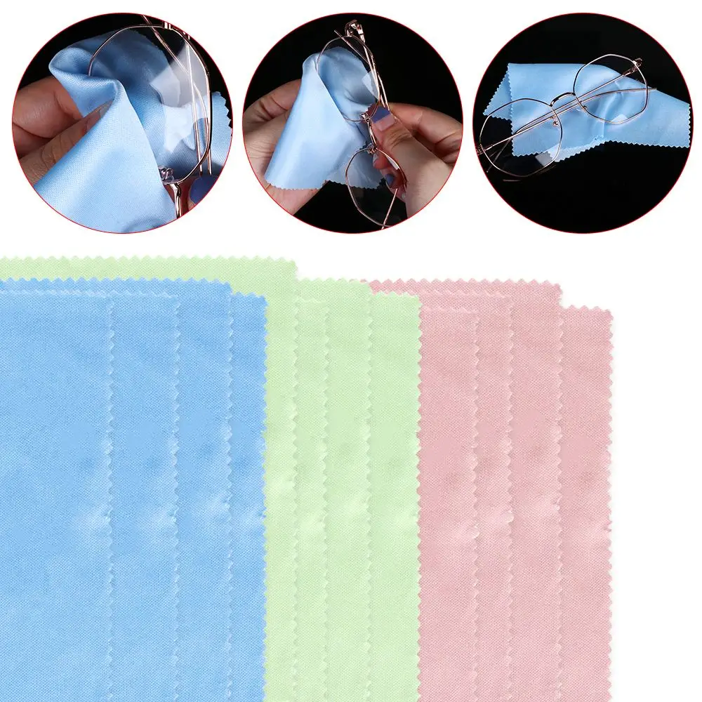 5/10pcs Creative Household For iPhone iPad TV Screens Cleaning Cloths Lens Cleaner Eyeglasses Wipes Microfibre Fiber