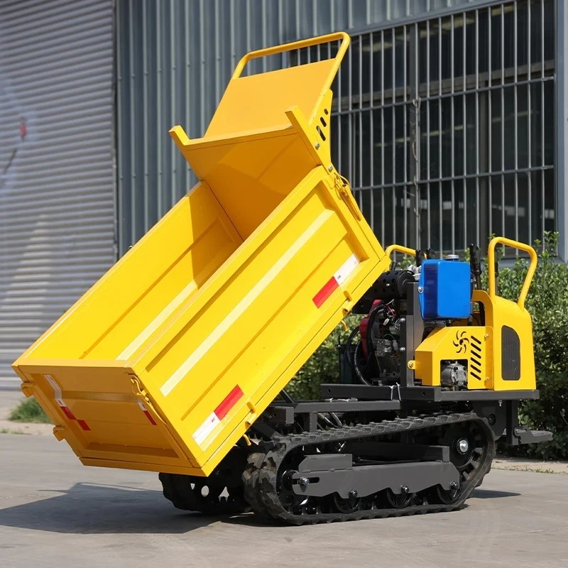 

2026 Hot SellingHigh Quality Crawler Dumper Mini Transporter 2 Ton Euro 5 Customized Hydraulic Crawler Dump Truck Farm Crawler