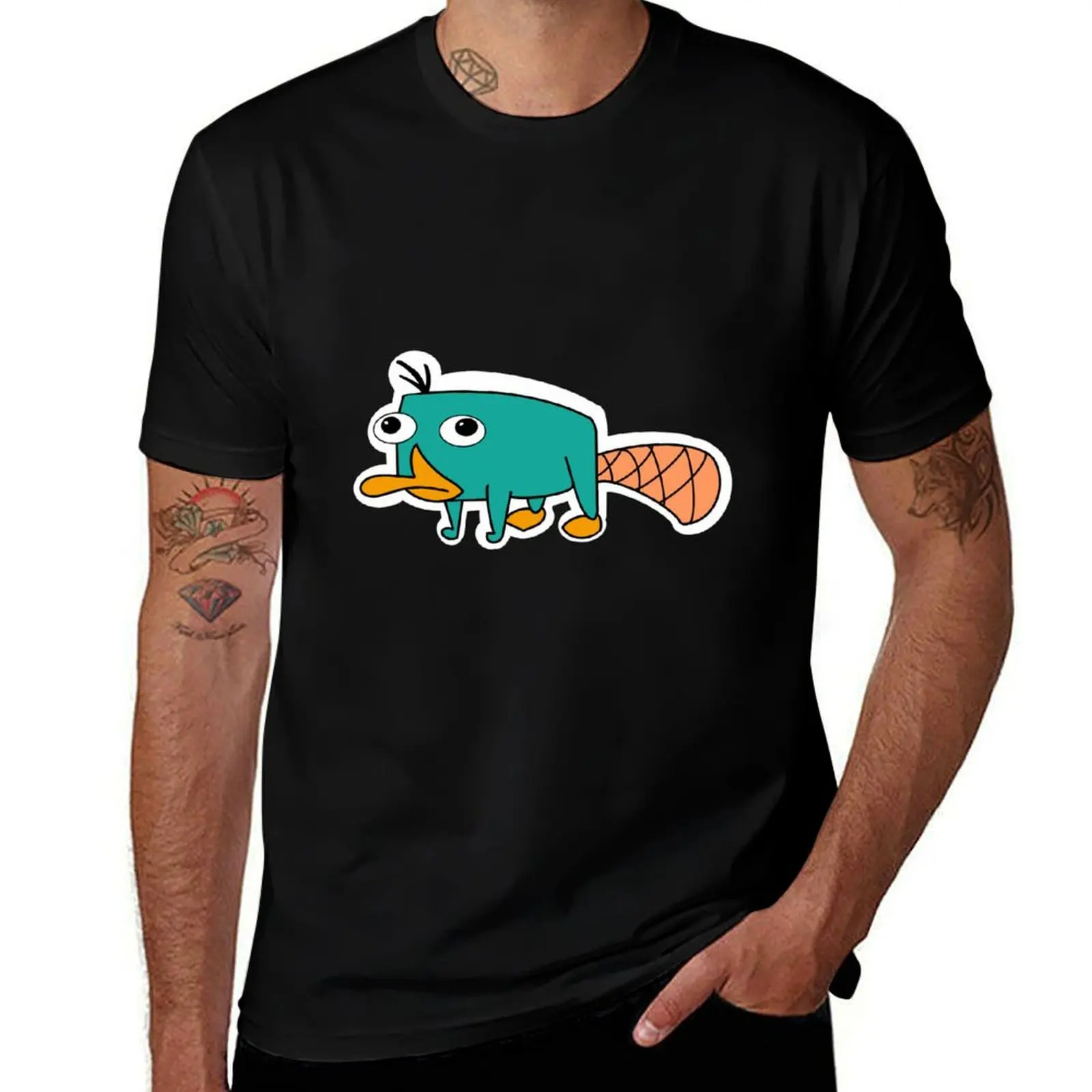 

the platypus cotton t T-Shirt 100% man t luxury for shirt t cotton pack cotton shirts shirt funny T-Shirt brand men Perry