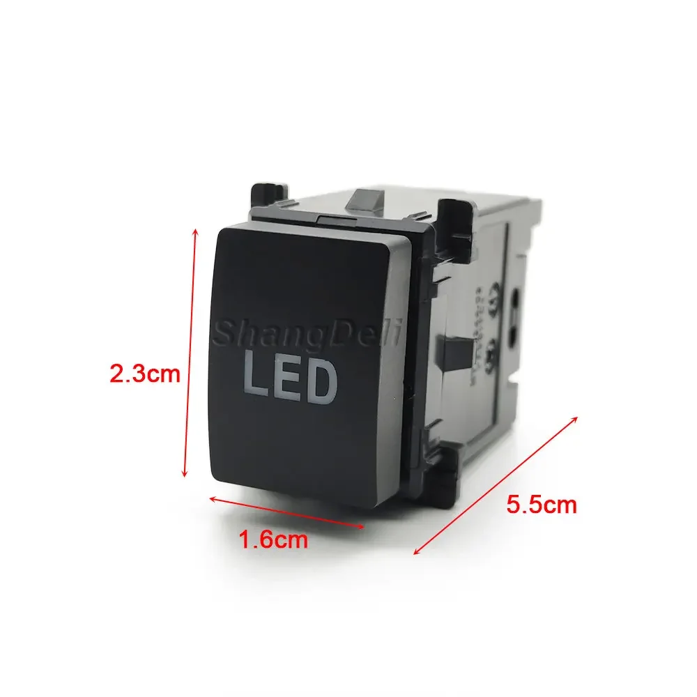 1PC Interior DRL LED Light Front fog light Power On Off Trunk Radar Switch Button For Subaru Forester (SK) 2019 2020 2021