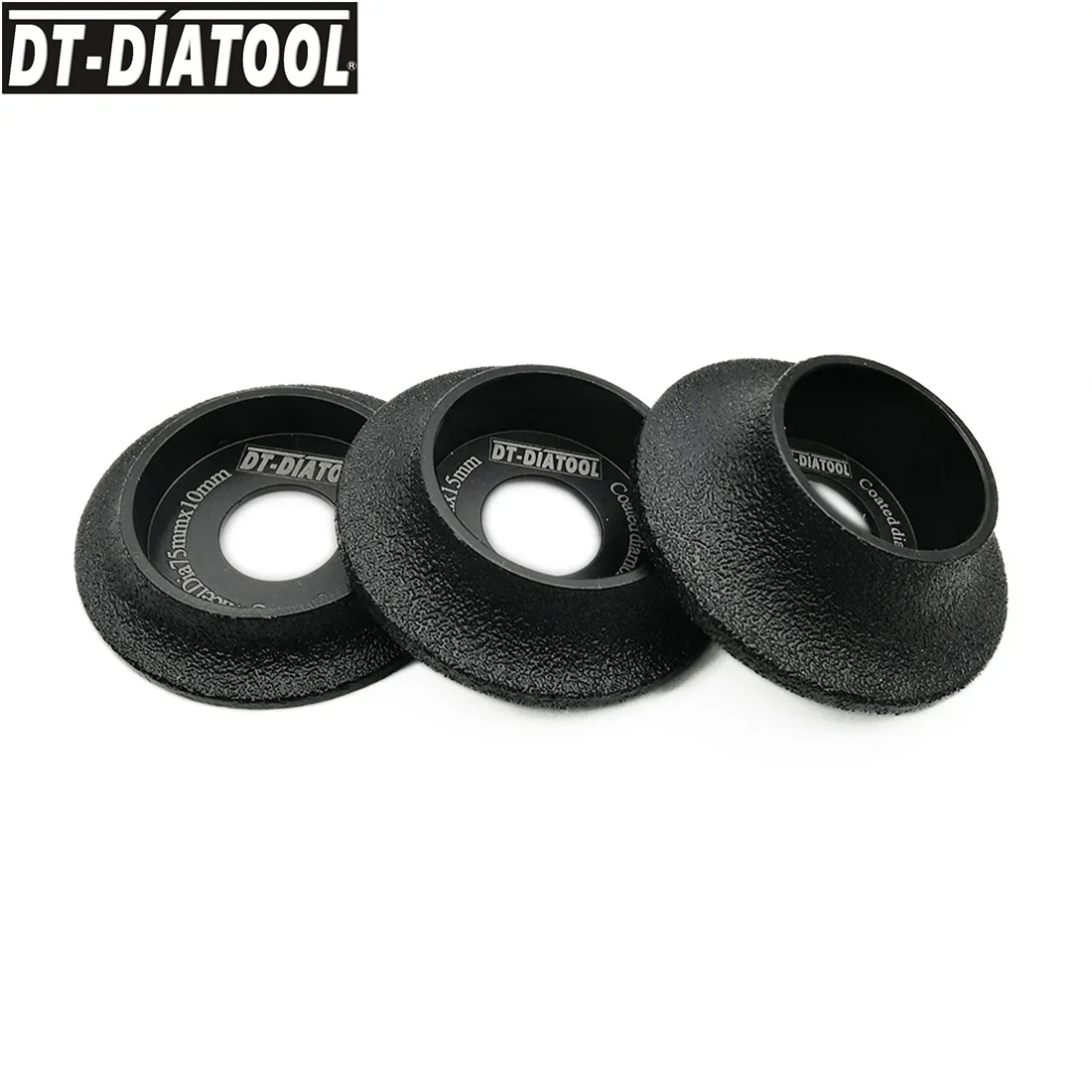 DT-DIATOOL 1pc Dia 3inch/75mm Diamond Grinding Disc  Edge Diamond Grinding Wheel Profile Grinding Disc Bore 22.23mm