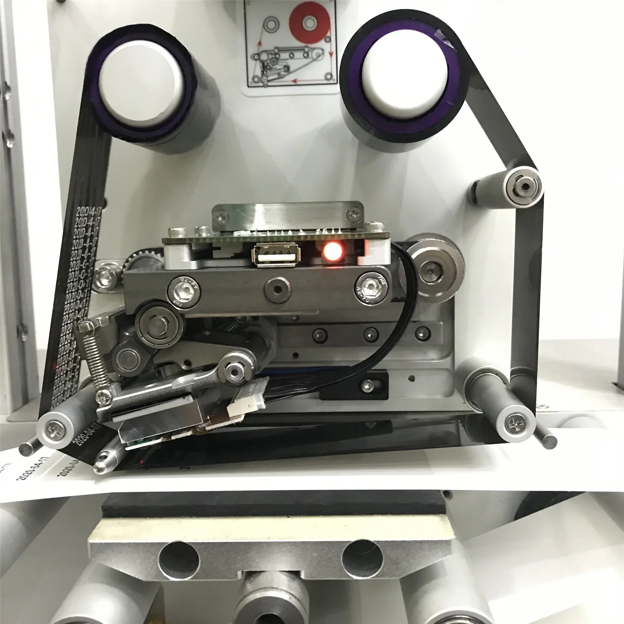 NEW DM 24 Thermal Transfer Overprinter Expire Date Batch Qr bar Code TTO Printer  Ribbon Film Coding Machine for Plastic Bag