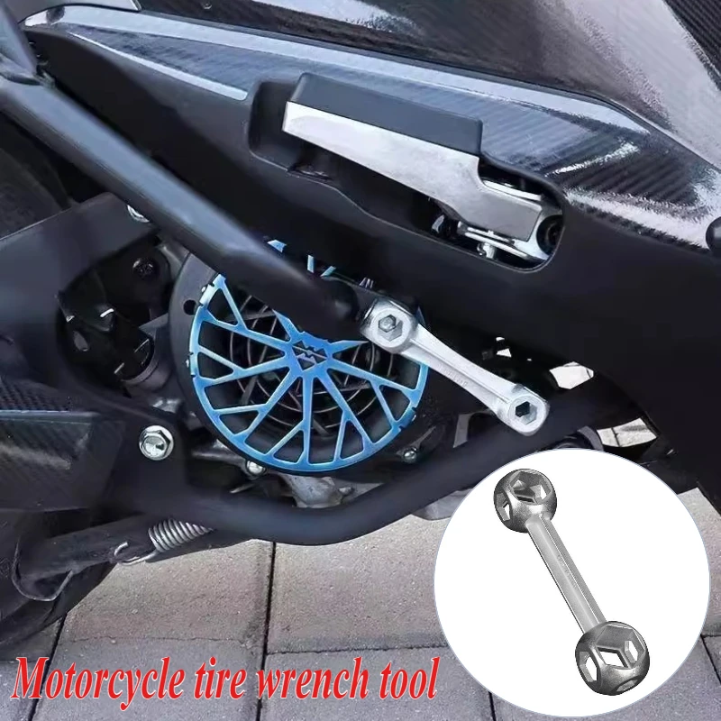 

Motorcycle tire wrench tool portable bicycle and mountain bike repair tools multi-purpose hexagonal bone wheel repair tool 1PC
