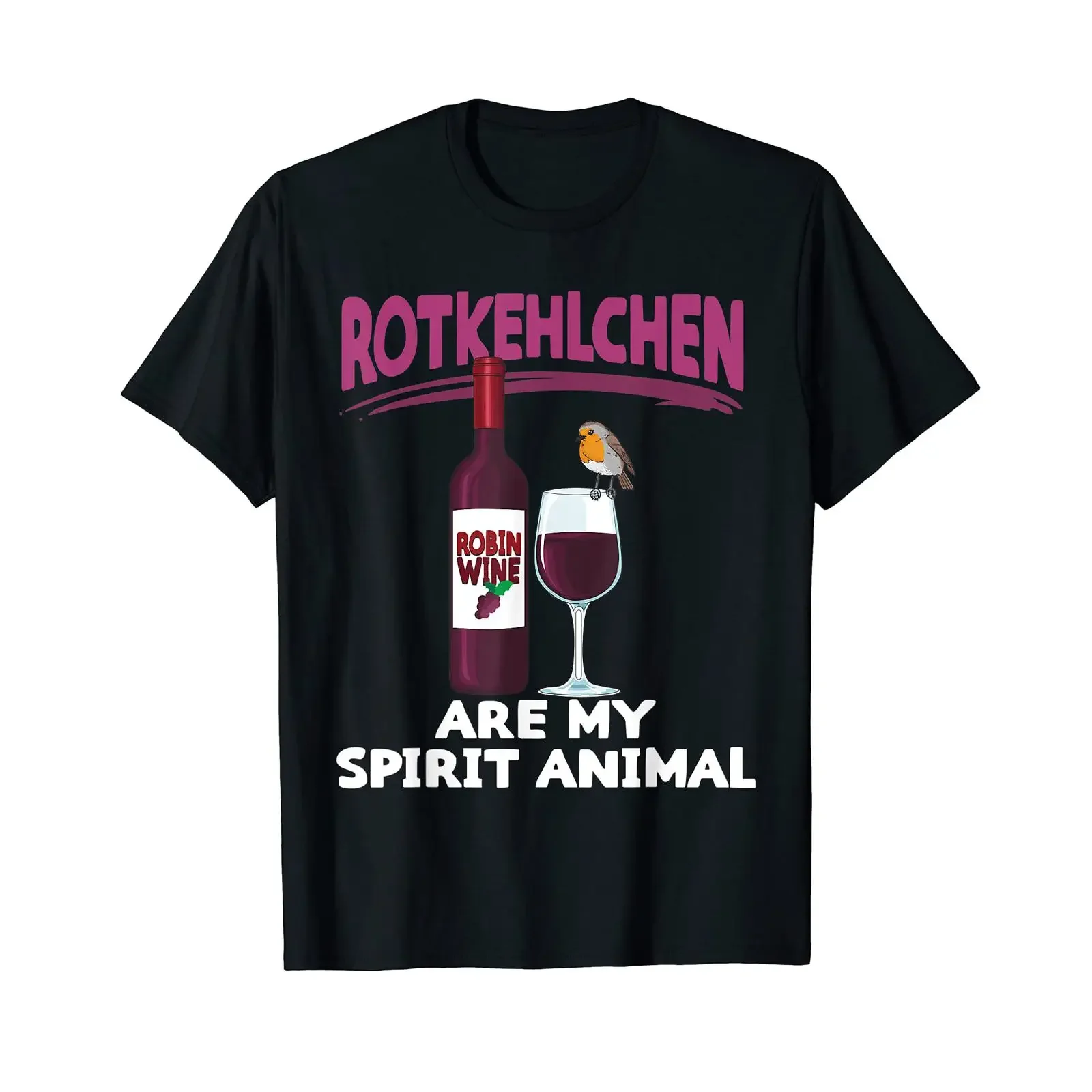 Funny Robin Red Wine Drinker s T Shirt vintage Washed streetwear Soft Unisex Comfortable designer clothes Top For Everyday Wear