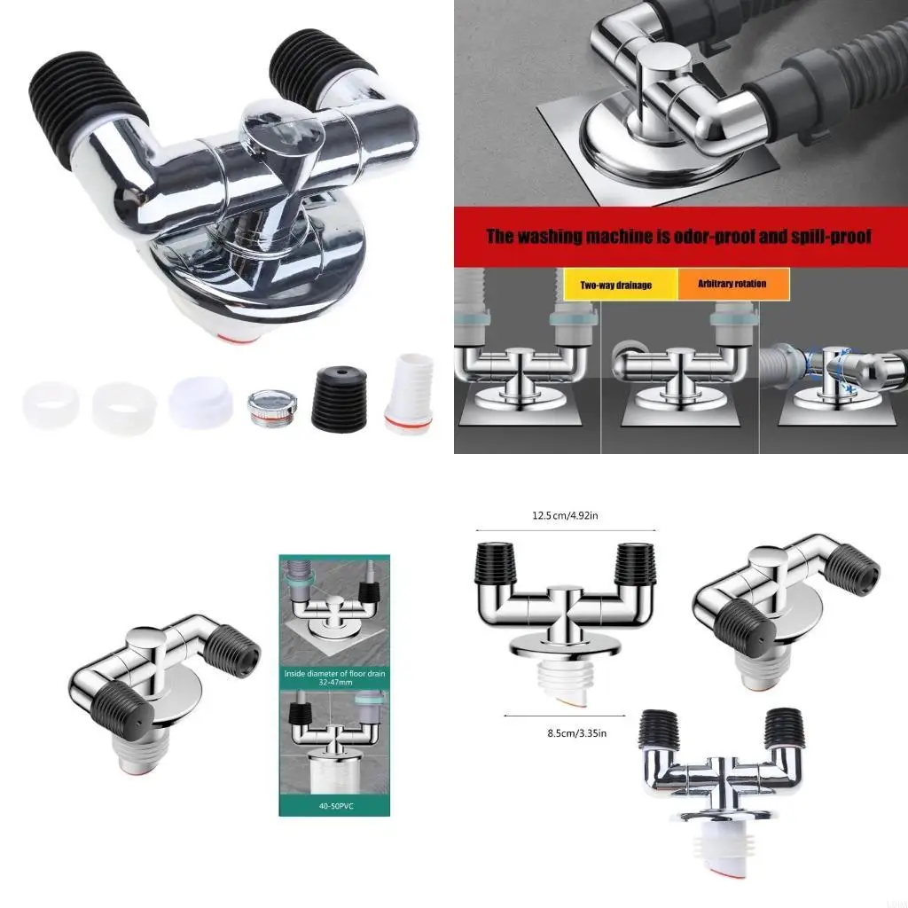 

Переходник для слива пола в стиральной машине, переходник для сливной трубы с защитой от перелива, соединитель для ванной трубы,