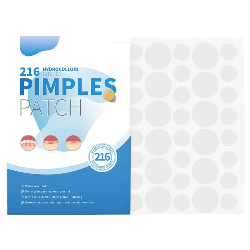 216 Pcs Acne Patches Pimple Patches Concealer Repair Sticker Hyaluronic Patches