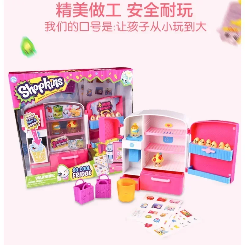 Picture 5: Shopkins Season Blind Box 1/2/3 Shopping Elf Set Toy Supermarket Kitchen Scene Dollhouse Miniature Girl Children's Birthday Gift